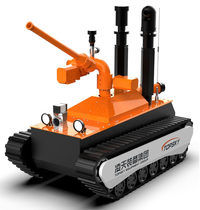 消防干粉滅火機器人【電動】 （第3代，語音控制+輕量化+干粉滅火）