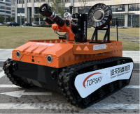 防爆消防滅火排煙偵察機器人（中型，第11代，語音控制+跟隨功能+5G控制+水炮跟蹤火焰+野外導(dǎo)航)